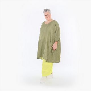 Sommer Big Shirt in A-Form aus weicher Mousseline Qualitätt in 2 Farben