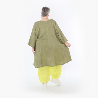 Sommer Big Shirt in A-Form aus weicher Mousseline Qualitätt in 2 Farben