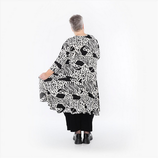 Sommer Big Shirt in Glocken Form aus feiner Slinky Qualität