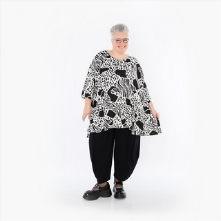 Sommer Big Shirt in Glocken Form aus feiner Slinky Qualität