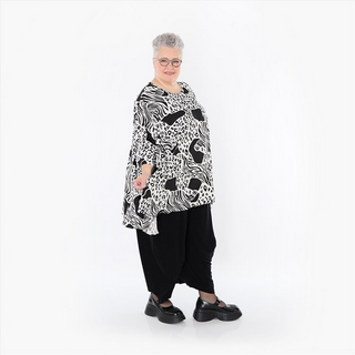 Sommer Big Shirt in Glocken Form aus feiner Slinky Qualität