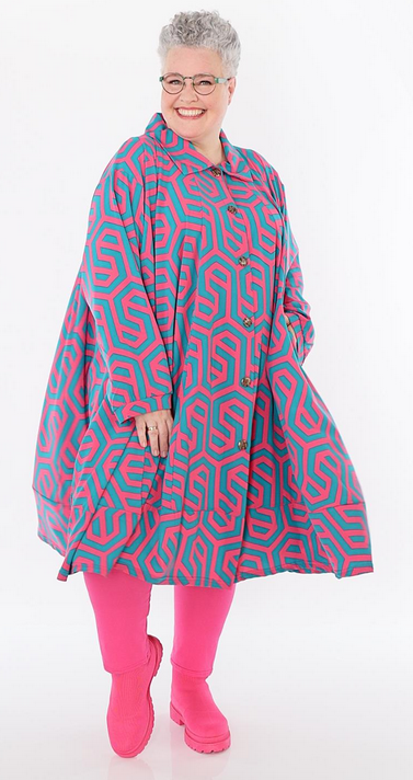 Sommer Bluse in A-Form aus feiner Popeline Qualität