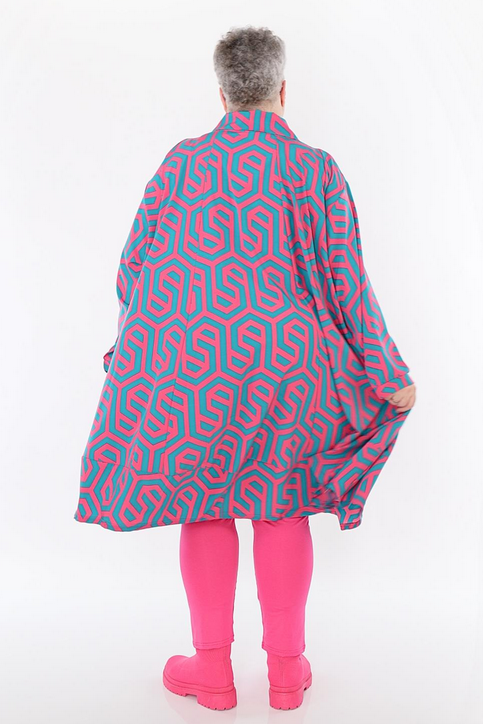 Sommer Bluse in A-Form aus feiner Popeline Qualität
