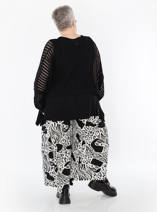 Sommer Hose in Palazzo Form aus feiner Slinky Qualität
