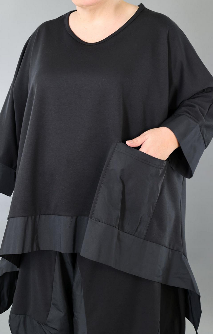 Ganzjahr Big Shirt in A-Form aus feiner Jacquard Qualität