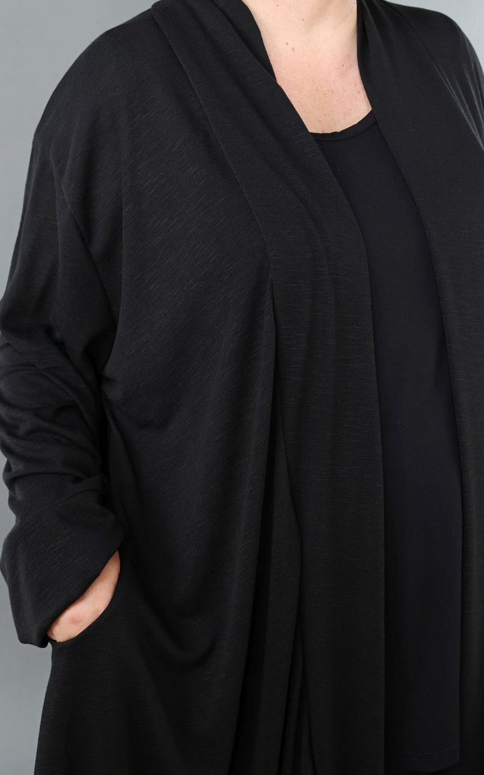 NEU Übergangs Cardigan in A-Form aus weicher Feinstrick Qualität in verschiedenen Farben