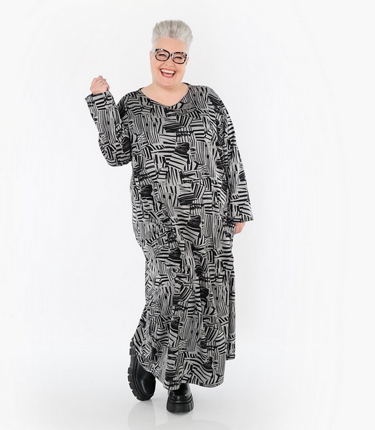 NEU Winter Kleid in gerader Form aus warmer Jacquard Qualität