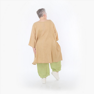 Sommer Big Shirt in A-Form aus weicher Mousseline Qualitätt in 2 Farben