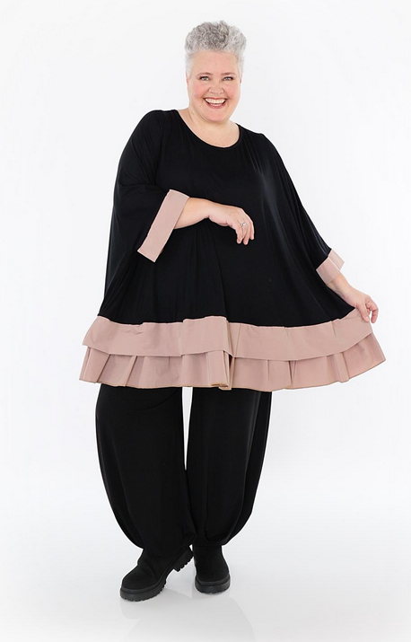 Ganzjahr Big Shirt in A-Form aus feiner Jersey Qualität in verschiedenen Farben