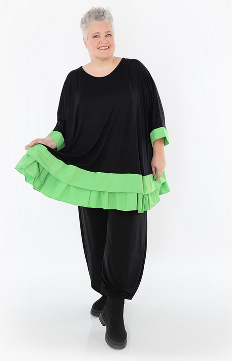 Ganzjahr Big Shirt in A-Form aus feiner Jersey Qualität in verschiedenen Farben