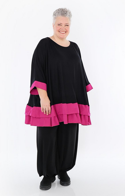 Ganzjahr Big Shirt in A-Form aus feiner Jersey Qualität in verschiedenen Farben