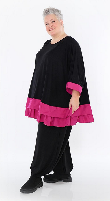 Ganzjahr Big Shirt in A-Form aus feiner Jersey Qualität in verschiedenen Farben