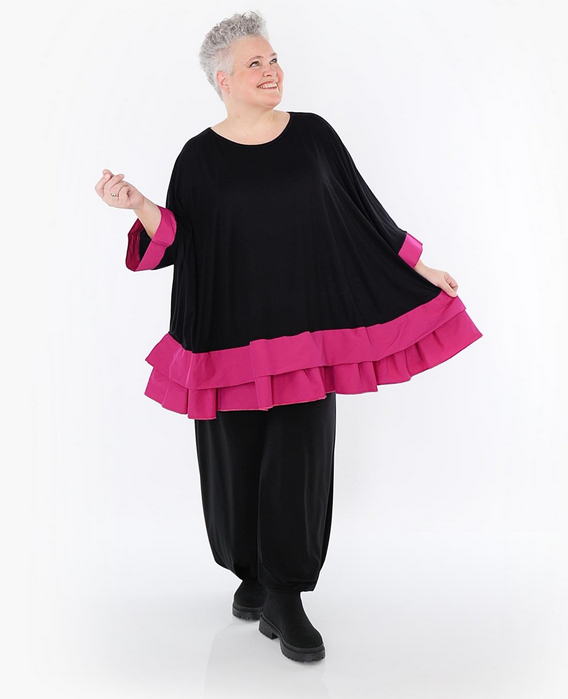 Ganzjahr Big Shirt in A-Form aus feiner Jersey Qualität in verschiedenen Farben