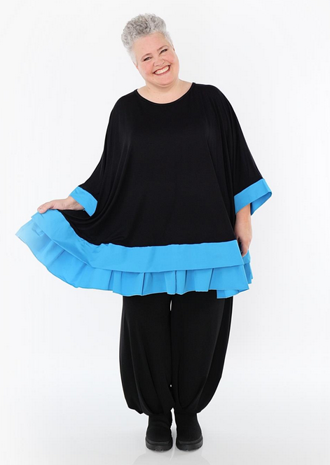 Ganzjahr Big Shirt in A-Form aus feiner Jersey Qualität in verschiedenen Farben