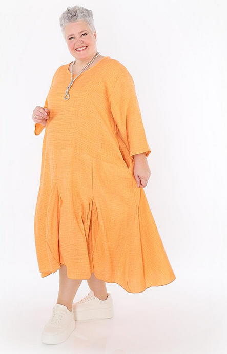 Sommer Kleid in Ballon Form aus weicher Mousseline Qualität in verschiedenen Farben