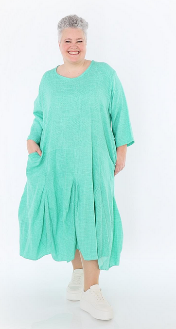 Sommer Kleid in Ballon Form aus weicher Mousseline Qualität in verschiedenen Farben