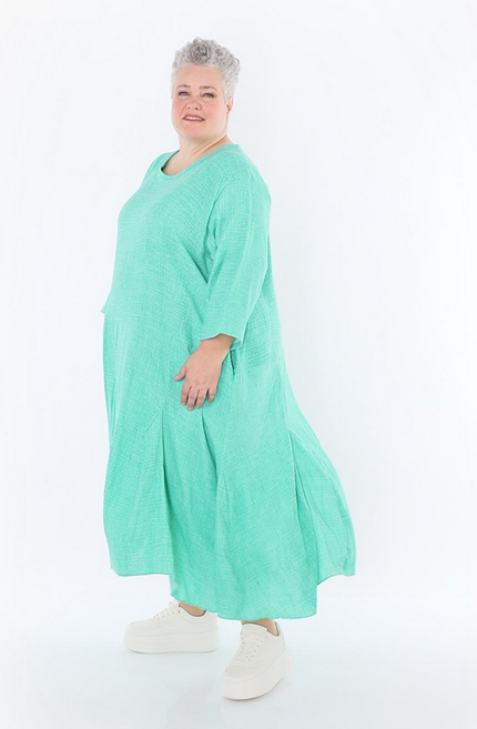Sommer Kleid in Ballon Form aus weicher Mousseline Qualität in verschiedenen Farben