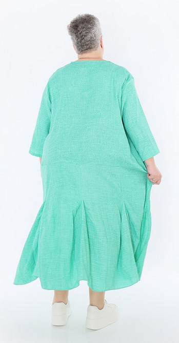 Sommer Kleid in Ballon Form aus weicher Mousseline Qualität in verschiedenen Farben