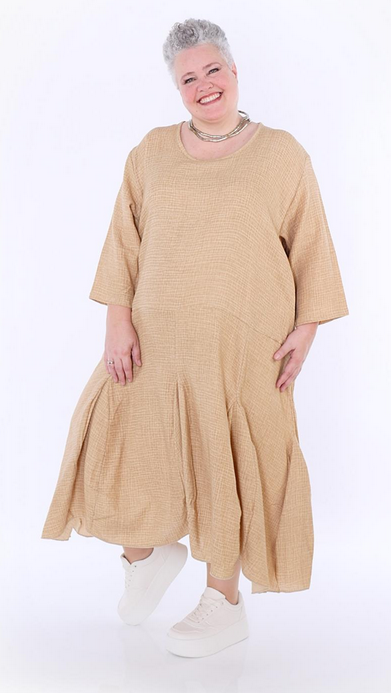 Sommer Kleid in Ballon Form aus weicher Mousseline Qualität in verschiedenen Farben