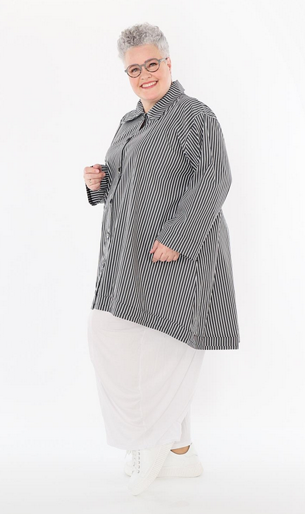 Sommer Bluse in A-Form aus feiner Popeline Qualität in 2 Farben