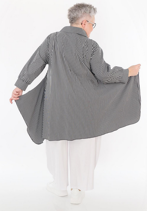 Sommer Bluse in A-Form aus feiner Popeline Qualität in 2 Farben