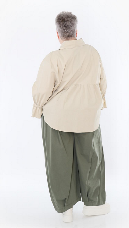 Sommer Hose in Ballon Form aus feiner Popeline Qualität in verschiedenen Farben