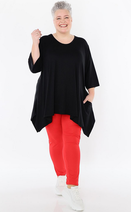 Ganzjahr Leggings in gerader Form aus feiner Jersey Qualität in verschiedenen Farben