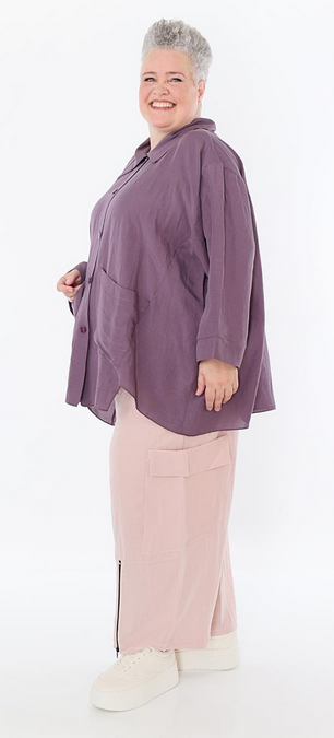 Sommer Jacke in A-Form aus leichter Leinen Optik Qualität in verschiedenen Farben