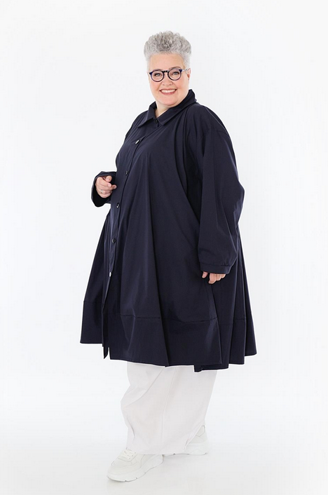 Sommer Jacke in A-Form aus feiner Popeline Qualität