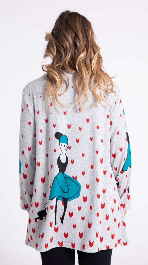 FeinStrick Shirt mit Aufdruck in verschiedenen Farben