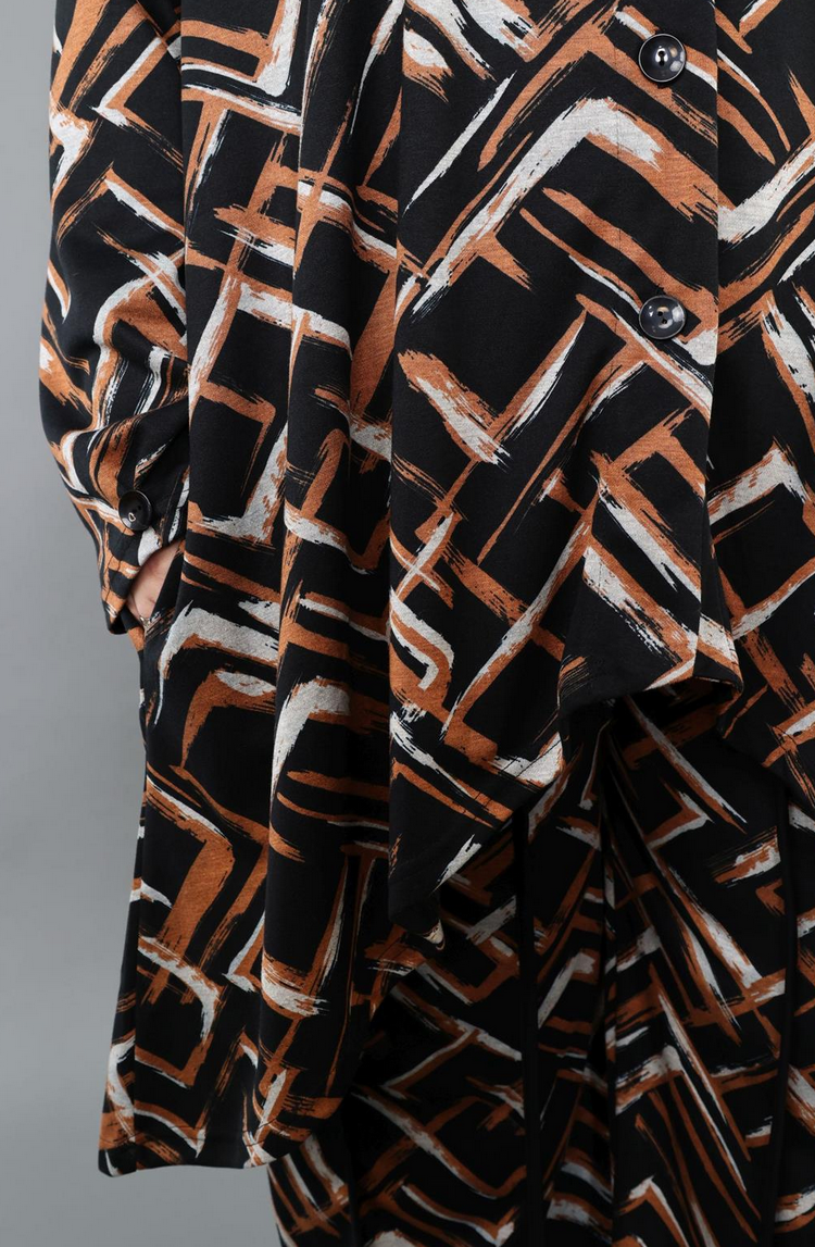 NEU Übergangs Jacke in Vokuhila Form aus weicher Jacquard Qualität in 2 Farben
