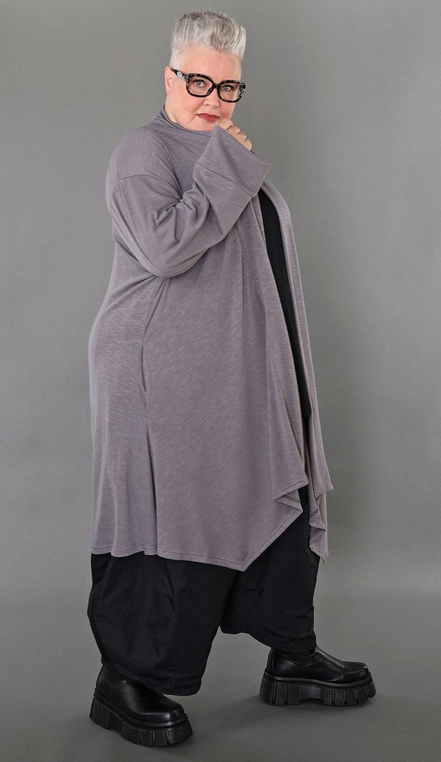 NEU Übergangs Cardigan in A-Form aus weicher Feinstrick Qualität in verschiedenen Farben