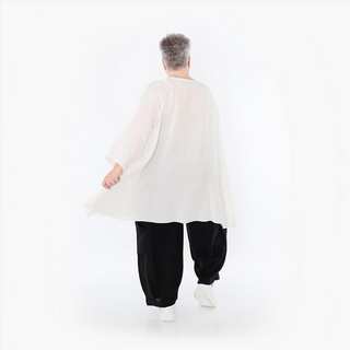 Sommer Big Shirt in A-Form aus leichter Leinen Optik Qualität in verschiedenen Farben