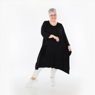 Sommer Big Shirt in A-Form aus feiner Jersey Qualitätin