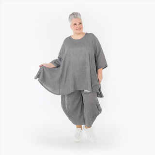 Sommer Big Shirt in A-Form aus feiner Mousseline Qualität