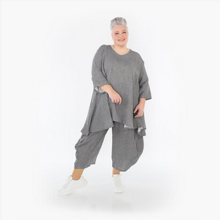 Sommer Big Shirt in A-Form aus feiner Mousseline Qualität