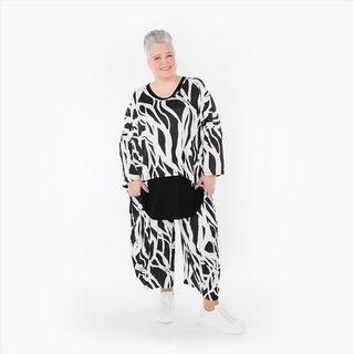 Sommer Big Shirt in kastiger Form aus gecrashter Slinky Qualität