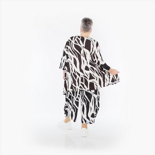 Sommer Big Shirt in A-Form aus gecrashter Slinky Qualität