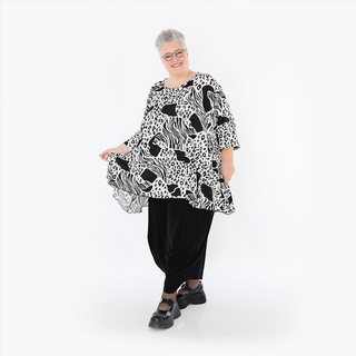 Sommer Big Shirt in Glocken Form aus feiner Slinky Qualität