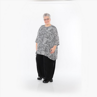 Sommer Big Shirt in A-Form aus leichter Chiffon Qualität