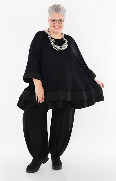 Ganzjahr Big Shirt in A-Form aus feiner Jersey Qualität