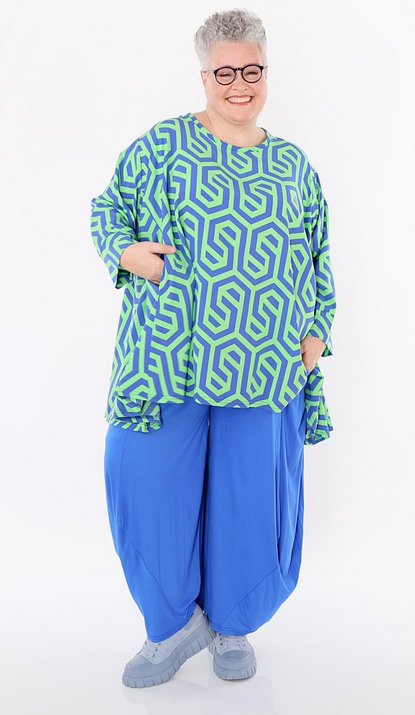 Sommer Big Shirt in A-Form aus feiner Popeline Qualität
