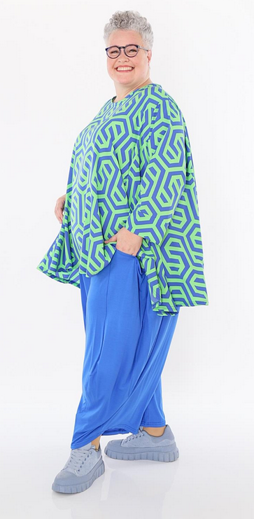 Sommer Big Shirt in A-Form aus feiner Popeline Qualität