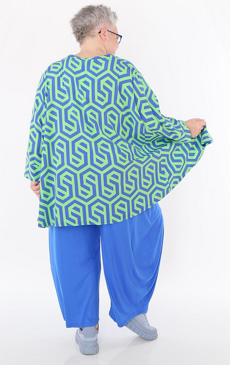 Sommer Big Shirt in A-Form aus feiner Popeline Qualität