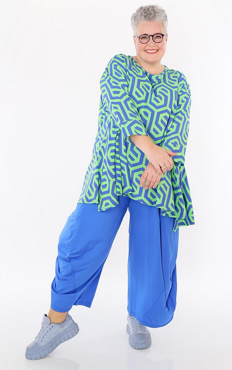 Sommer Big Shirt in A-Form aus feiner Popeline Qualität