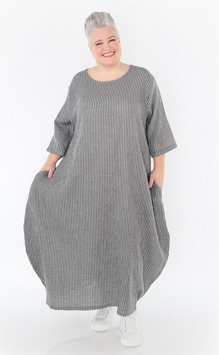 Sommer Kleid in Ballon Form aus feiner Mousseline Qualität