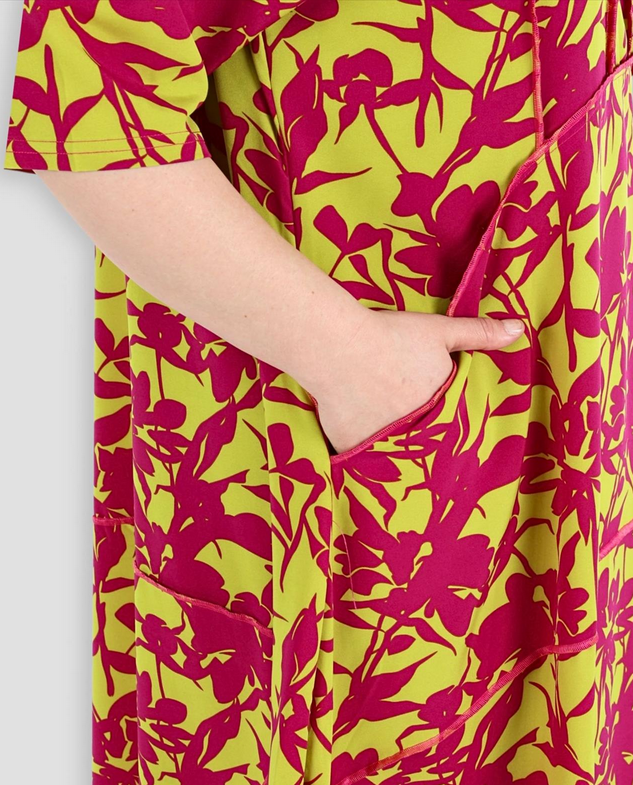 Sommer Kleid in Ballon Form aus stretcher Popeline Qualität