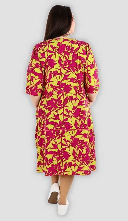 Sommer Kleid in Ballon Form aus stretcher Popeline Qualität