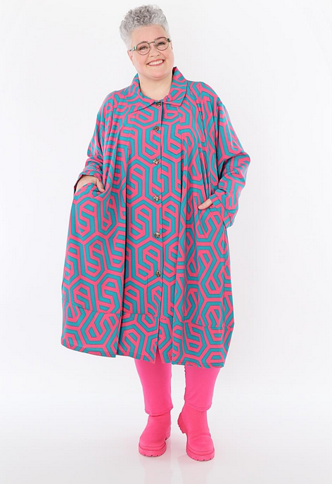 Sommer Bluse in A-Form aus feiner Popeline Qualität