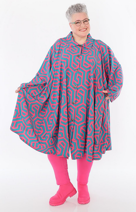 Sommer Bluse in A-Form aus feiner Popeline Qualität